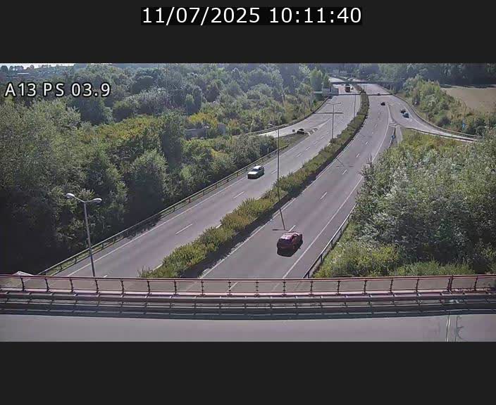 Traffic live webcam Luxembourg Ehlerange - A13 direction Esch-sur-Alzette - BK 6.8