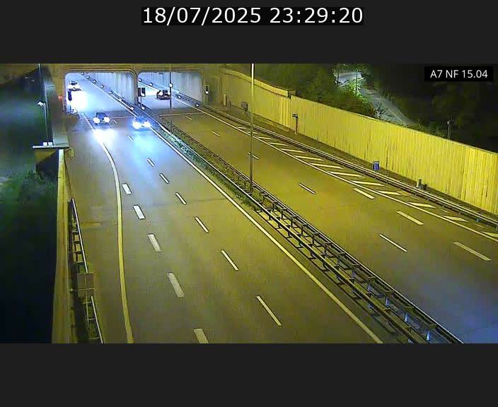 Caméra trafic Luxembourg - A7, Tunnel Mersch, entrée sud, direction Ettelbruck