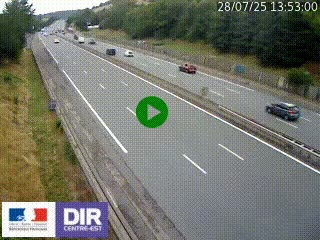 Webcam routière à Saint-Etienne-Terrenoire sur la RN88 avant la jonction entre l'A72 et le Boulevard Périphérique de Saint-Etienne