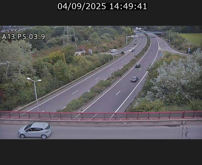 Traffic live webcam Luxembourg Ehlerange - A13 direction Esch-sur-Alzette - BK 6.8