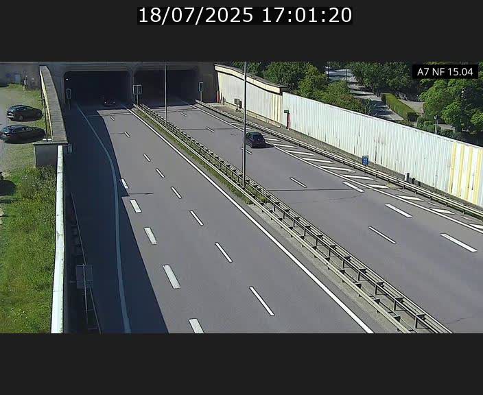 Caméra trafic Luxembourg - A7, Tunnel Mersch, entrée sud, direction Ettelbruck