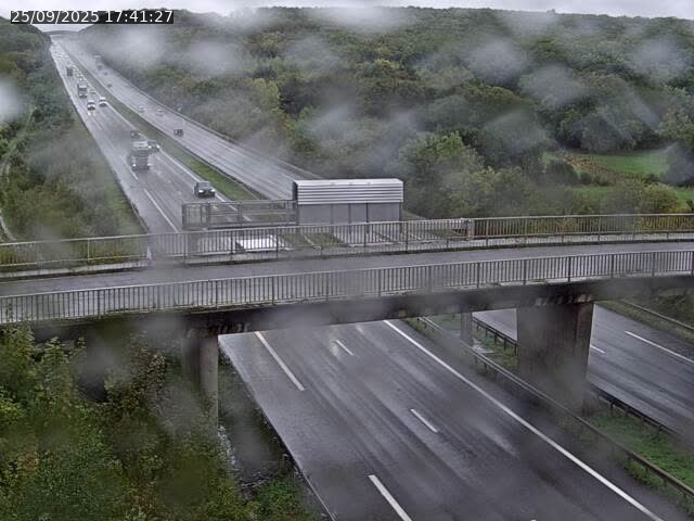 Caméra autoroute France - A31, Zoufftgen direction Luxembourg-ville, à la frontière entre la France et le Luxembourg