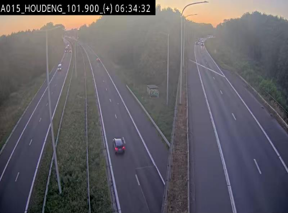 Webcam autoroute Belgique - Houdeng-Goegnies - Jonction E19/E42 direction Tournai/Mons - BK 101.85