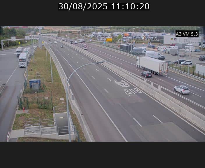 Traffic live webcam Luxembourg Aire de Berchem - A3 - BK 5 - direction France