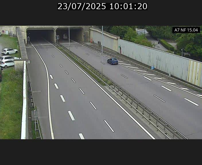 Caméra trafic Luxembourg - A7, Tunnel Mersch, entrée sud, direction Ettelbruck
