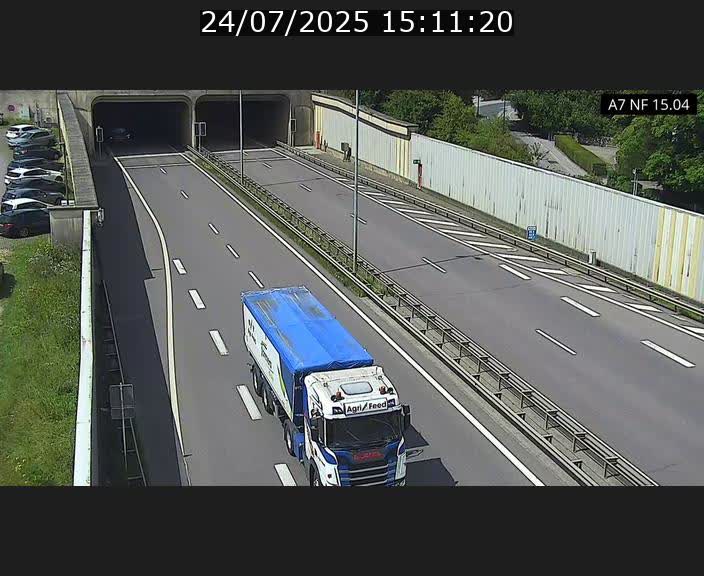 Caméra trafic Luxembourg - A7, Tunnel Mersch, entrée sud, direction Ettelbruck