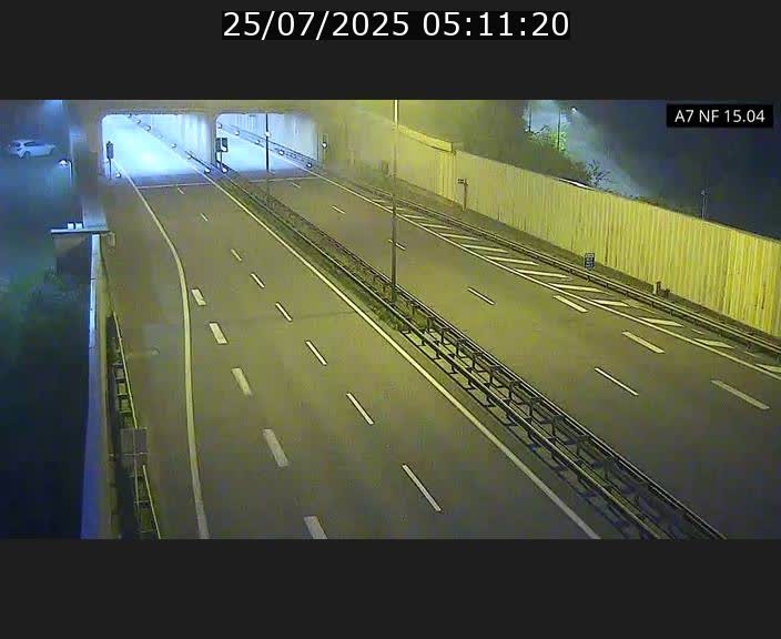 Caméra trafic Luxembourg - A7, Tunnel Mersch, entrée sud, direction Ettelbruck