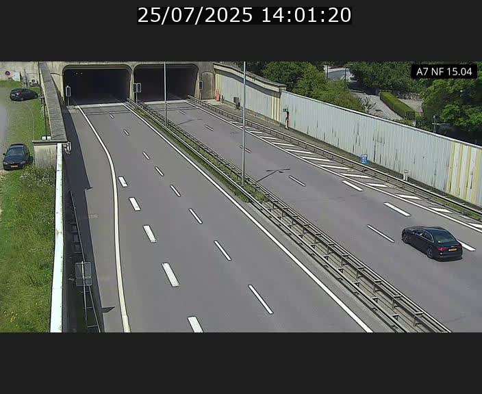 Caméra trafic Luxembourg - A7, Tunnel Mersch, entrée sud, direction Ettelbruck