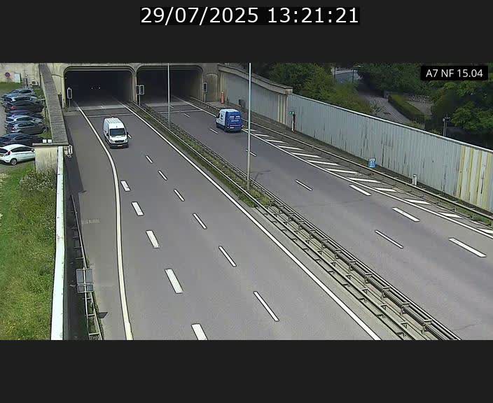 Caméra trafic Luxembourg - A7, Tunnel Mersch, entrée sud, direction Ettelbruck