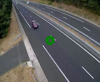 Caméra autoroute A75 à hauteur du col des Issartets en direction de Montpellier