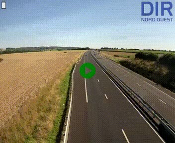 Webcam sur A84 à hauteur de l'échangeur de Poilley avec la N175, au sud d'Avranches