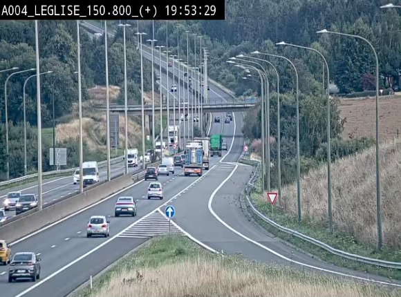 Caméra autoroute Belgique - Côte de Léglise, E411(A4) direction Luxembourg