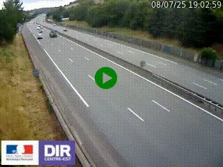 Webcam routière à Saint-Etienne-Terrenoire sur la RN88 avant la jonction entre l'A72 et le Boulevard Périphérique de Saint-Etienne