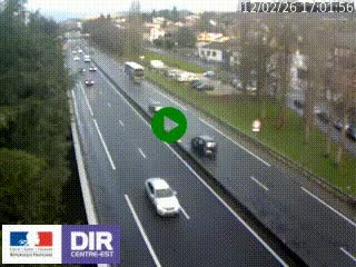 Webcam routière à Le Chambon-Feugerolles sur la RN88 entre Firminy et Saint-Etienne