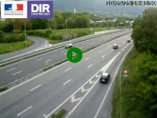 Caméra routière à hauteur de la sortie 15 Chambéry-centre au PK 4,103 en direction d'Albertville