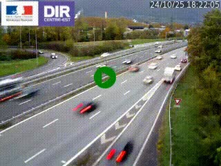 Caméra routière à hauteur de la sortie 15 Chambéry-centre au PK 4,103 en direction d'Albertville
