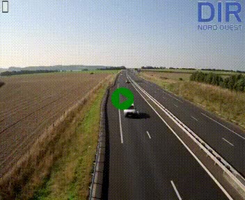 Webcam sur A84 à hauteur de l'échangeur de Poilley avec la N175, au sud d'Avranches