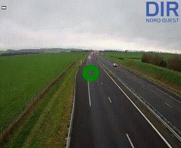 Webcam sur A84 à hauteur de l'échangeur de Poilley avec la N175, au sud d'Avranches