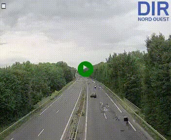 Webcam sur le périphérique de Caen (N814) à l'est de la ville, à Mondeville hauteur de la sortie 2, Presqu'île-Rives de l'Orne, au bout de l'autoroute A13