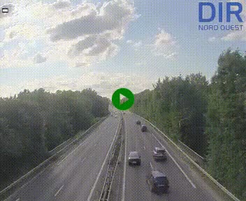Webcam sur le périphérique de Caen (N814) à l'est de la ville, à Mondeville hauteur de la sortie 2, Presqu'île-Rives de l'Orne, au bout de l'autoroute A13