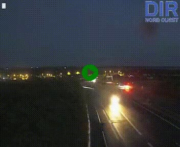 Webcam au début de l'A84 sur le périphérique Ouest de Caen (N814) à hauteur de la sortie 9, Porte de Bretagne