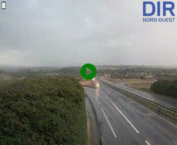 Webcam au début de l'A84 sur le périphérique Ouest de Caen (N814) à hauteur de la sortie 9, Porte de Bretagne