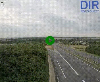Webcam au début de l'A84 sur le périphérique Ouest de Caen (N814) à hauteur de la sortie 9, Porte de Bretagne
