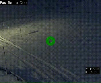 Webcam sur la N22 au niveau du poste frontière entre la France et Andorre à proximité de Pas de la Case à plus de 2000 mètres d'altitude