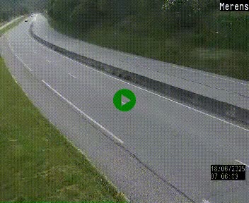 Webcam Ax-les-Thermes sur N20, en direction d'Andorre