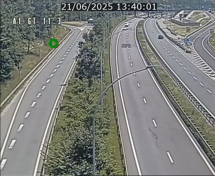 Traffic live webcam Luxembourg Senningerberg - A1 direction Allemagne - BK 11.3