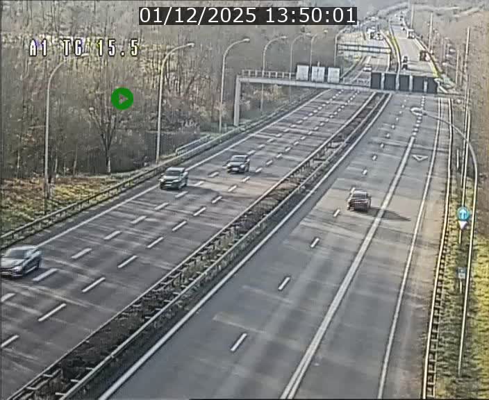 Traffic live webcam Luxembourg Munsbach - A1 direction Luxembourg - BK 15.5