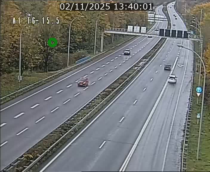 Traffic live webcam Luxembourg Munsbach - A1 direction Luxembourg - BK 15.5