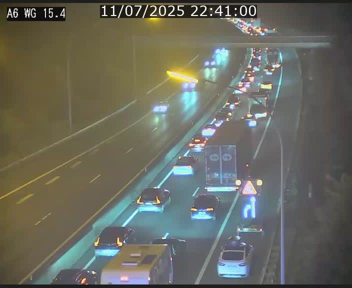 Traffic live webcam Luxembourg Capellen - A6 - BK 15.4 - direction Luxembourg/France/Allemagne
