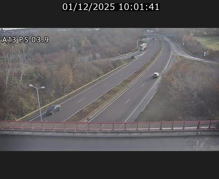 Traffic live webcam Luxembourg Differdange - A13 direction Esch-sur-Alzette - BK 3.9