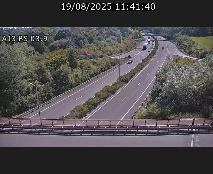 Traffic live webcam Luxembourg Differdange - A13 direction Esch-sur-Alzette - BK 3.9