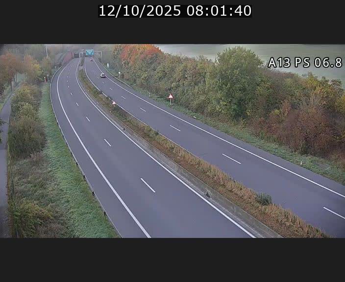 Traffic live webcam Luxembourg Ehlerange - A13 direction Esch-sur-Alzette - BK 6.8