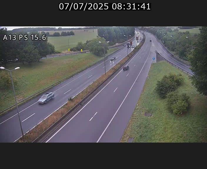 Traffic live webcam Luxembourg Kayl - A13 direction Dudelange - BK 15.6