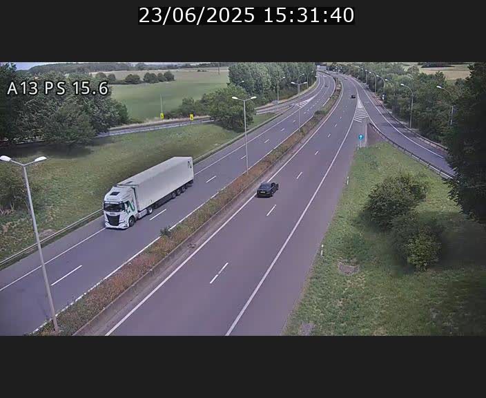 Traffic live webcam Luxembourg Kayl - A13 direction Dudelange - BK 15.6