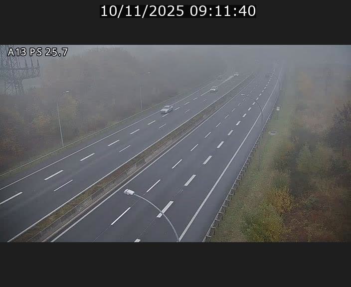 Traffic live webcam Luxembourg Frisange - A13 direction Allemagne - BK 26