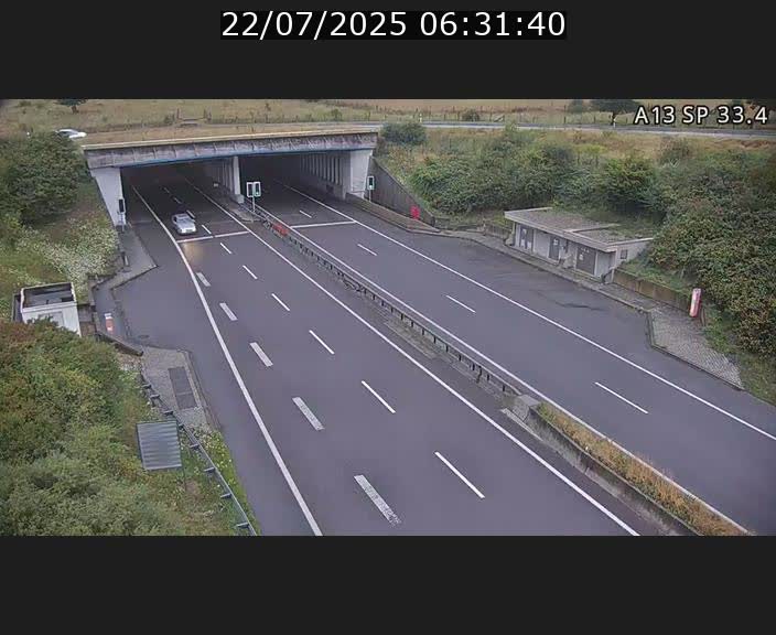 Webcam trafic sur A13 à hauteur d'Altwies en direction de Mondorf-les-bains et en provenance de l'Allemagne