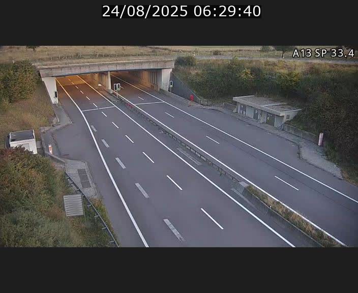 Webcam trafic sur A13 à hauteur d'Altwies en direction de Mondorf-les-bains et en provenance de l'Allemagne