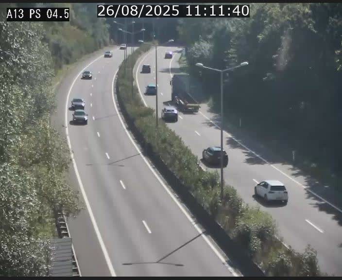Traffic live webcam Luxembourg Differdange - A13 direction Esch-sur-Alzette - BK 4.5