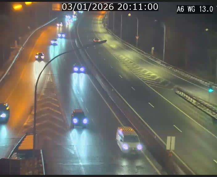 Traffic live webcam Luxembourg Mamer - A6 - BK 13 - direction Luxembourg/France/Allemagne