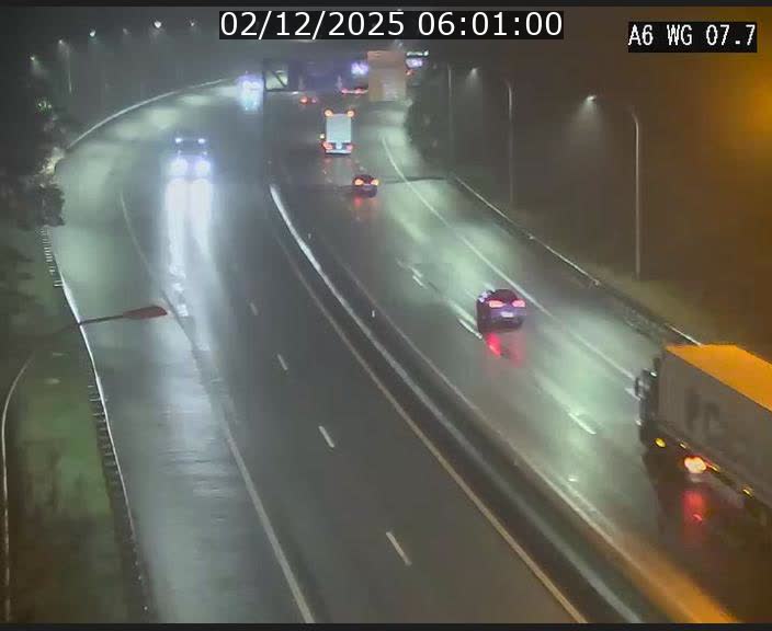 Traffic live webcam Luxembourg - Bridel - A6 - BK 7.7 - direction Belgique