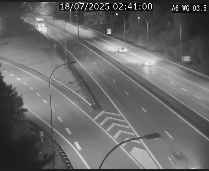 Traffic live webcam Luxembourg - Croix de Cessange - A6 - BK 3.5 - direction France/Allemagne