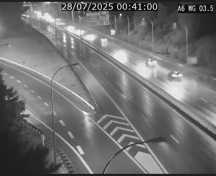 Traffic live webcam Luxembourg - Croix de Cessange - A6 - BK 3.5 - direction France/Allemagne