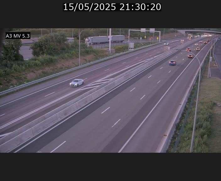 Webcam à l'Aire de Berchem au Luxembourg sur l'A3. Vue orientée vers la France
