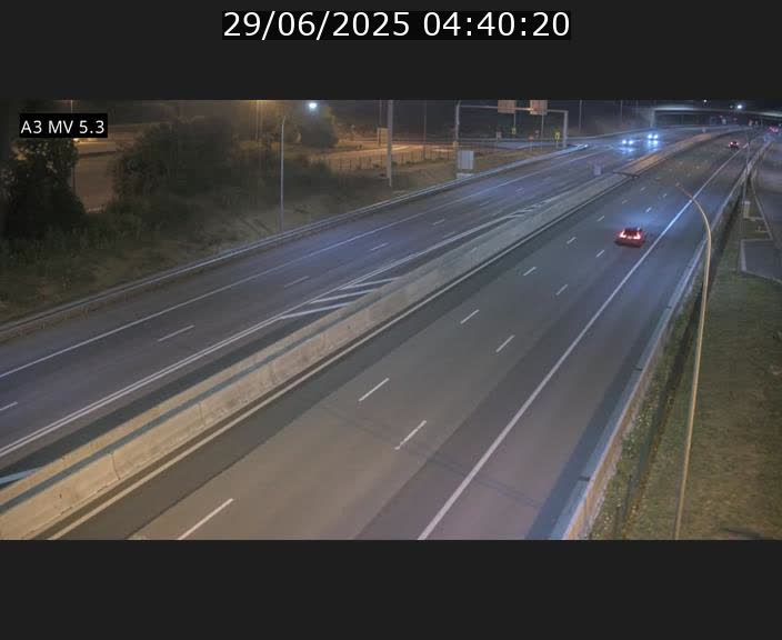 Webcam à l'Aire de Berchem au Luxembourg sur l'A3. Vue orientée vers la France