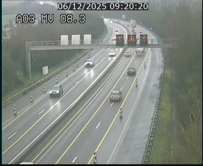 Webcam Autoroute après la Croix de Bettembourg en direction de Luxembourg sur l'A3