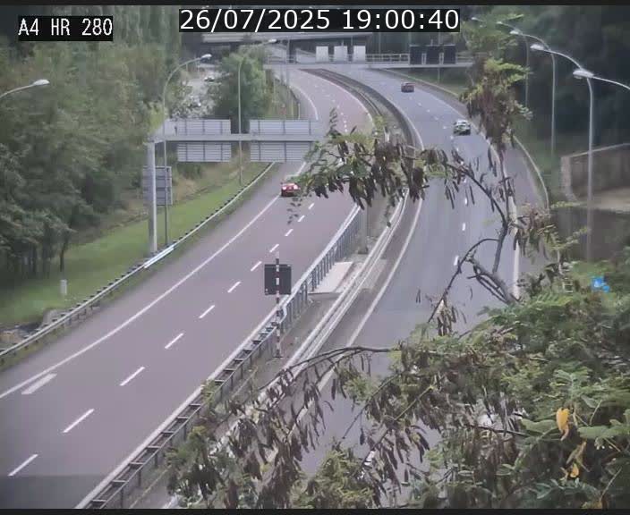 Webcam traffic A4 Luxembourg - BK 0.2 - P+R Bouillon (direction Luxembourg)